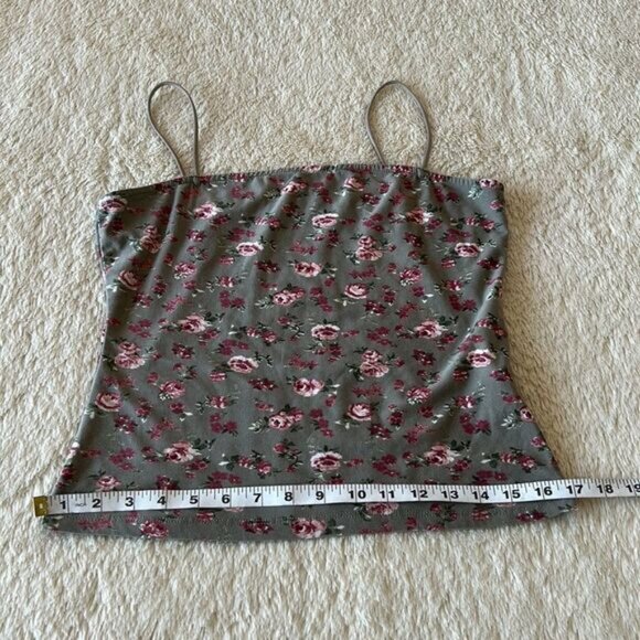 Floral cami top green size large - Picture 10 of 16